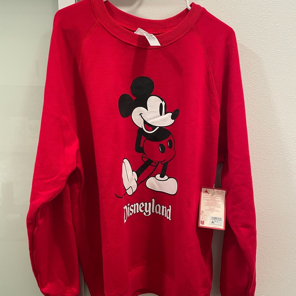 Brand New Red Disneyland Crewneck